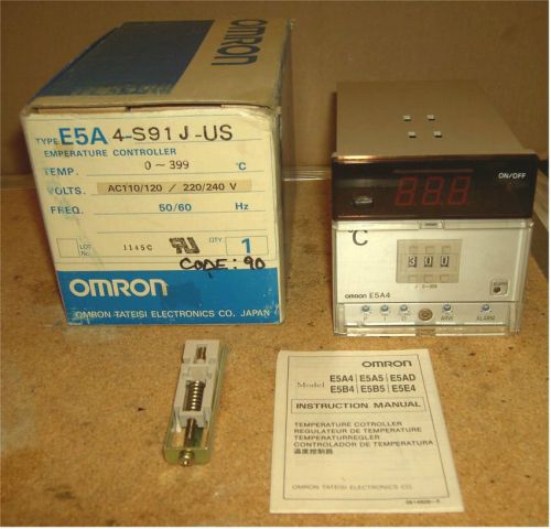 New Omron E5A4-S91J-US Temperature Controller