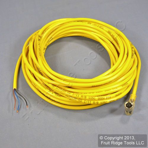 Woodhead nano-change® 3p female 90° npn 24/3 awg pvc cord 300v 4030n1a10m100 for sale