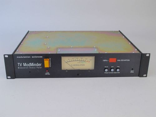 Modulation sciences tv modminder tvmm-1 broadcast equipment for sale