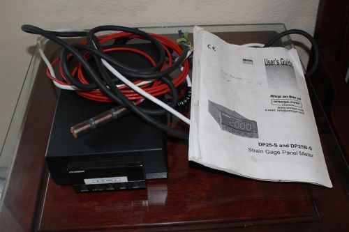 OMEGA DP25-S-A STRAIN GAGE WITH PROBE and CASE / MANUAL