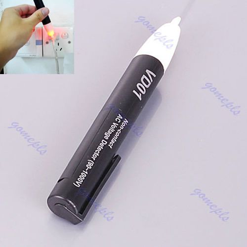 Non contact voltage detector 90~1000v ac pen tester blk new for sale