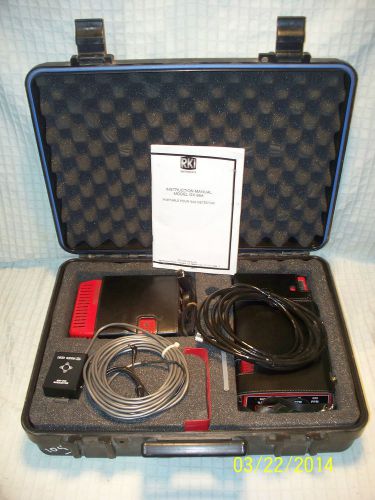 Gas detector rki instrument 2 gx-86a &amp; rp-gx-86  pump &amp; accessories for sale