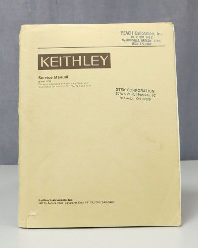 Keithley Model 1795-179/179A-20/1788 Digital Multimeter Service Manual