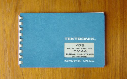 Original Tektronix 475 DM44 Digital Multimeter Operators Manual!