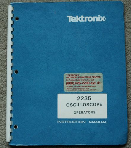 Tektronix 2235 Osciolloscope Original Operators Manual, Great conditio