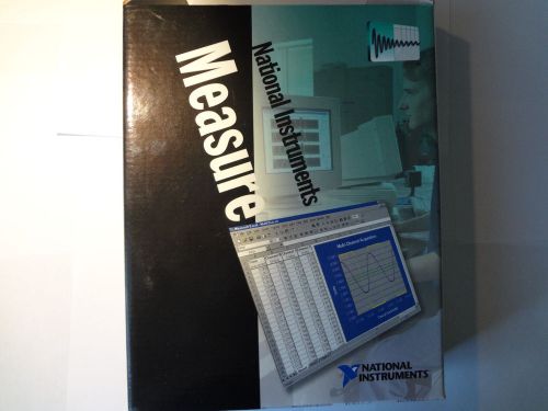 NATIONAL INSTRUMENTS MEASURE FOR WINDOWS CD AND MANUALS