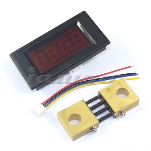 0.56&#034;4-bit red dc 0-300a analog amp meter ammeter current panel + shunt resistor for sale