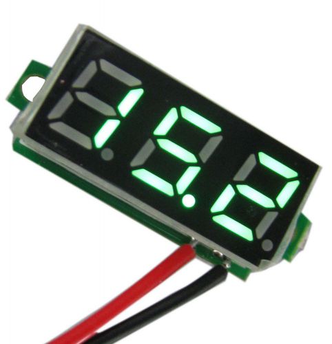 3 digit 0.28&#034; DC3.50-30.0V 2-line variable precision green led Digital voltmeter