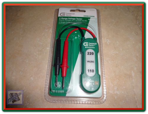 Commercial electric 2 range voltage tester ms8900h brand new! for sale
