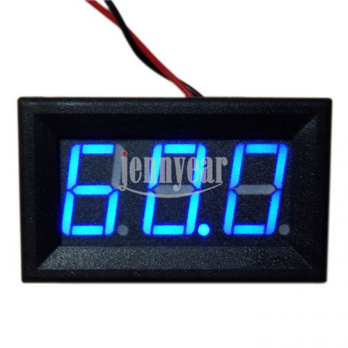 7-100V 0.56&#034; Digital Display Voltmeter Panel Voltage Meters Volts Gauge Blue LED