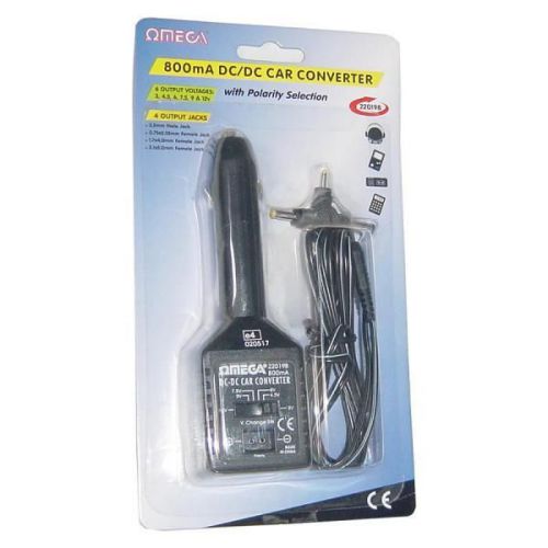 Omega 22019 800ma car power 12v convertor multi voltage plug 3-12v charger games for sale