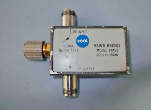 Anritsu / Wiltron 87A50 2 to 18 GHz, 35 dB Directivity VSWR Bridge, APC-7/Type N