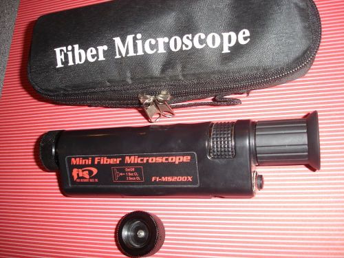 FIS F1-MS200X Fiber Optic Microscope 200X Mag Handheld F1MS200X 2 Connections!!