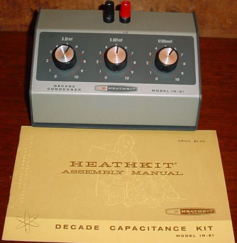 Vintage Heathkit  IN-21 Decade Condenser Kit with Assembly Manual *WORKS*