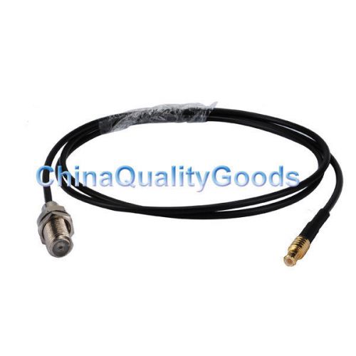 F jack female to MCX Plug male straight cable RG174 15cm