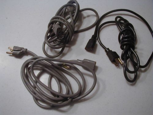 HEWLETT PACKARD Oval style 3 round Pin POWER CORD for Vintage Gear RARE!