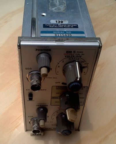Tektronix Oscilloscope Dual Trace Amplifier Module Model 7A24