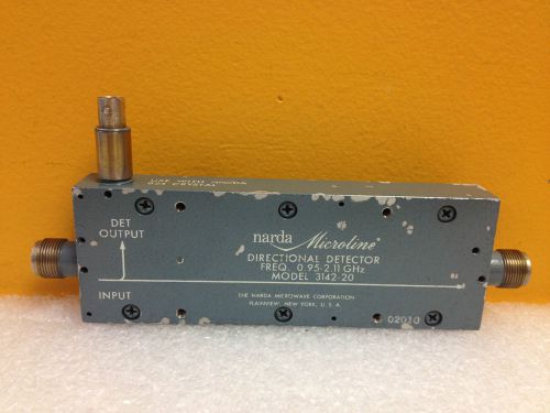 Narda 3142-20, 0.95 to 2.11 GHz, 20 dB, SMA (F) to BNC (F) Directional Detector