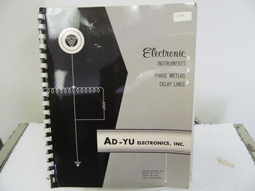 AD-Yu 422A Video &amp; RF Phase Meter Instruction Manual w/schematic
