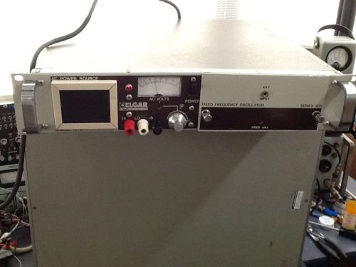 Elgar 400 Hz AC Power Supply 121B-108 W/ Fixed Oscillator Current Calibration