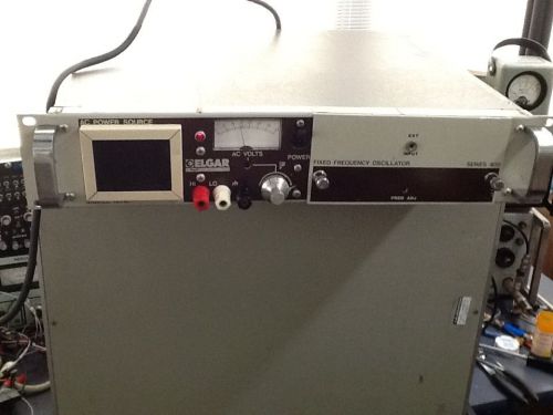 Elgar 400 Hz AC Power Supply 121B-108 W/ Fixed Oscillator Current Calibration