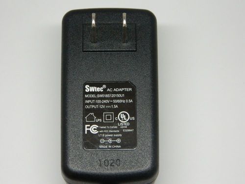 Original Genuine SWTEC SW018S120150U1 AC Adaptor Power Supply Output 12 V 1.5 A
