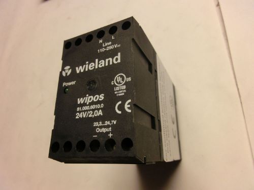 WIELAND WIPOS 24V 2A DIN RAIL POWER SUPPLY