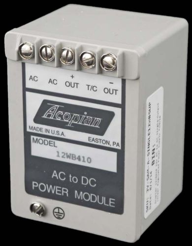 Acopian 12WB410 12V AC to DC Single-Output Linear Regulated Power Supply Module