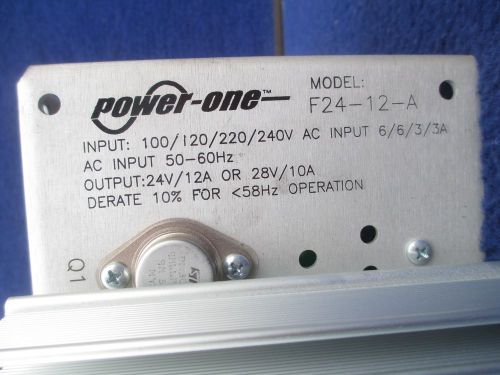 #a316 power one model f24-12-a 24v/12a 28v/10a power supply for sale