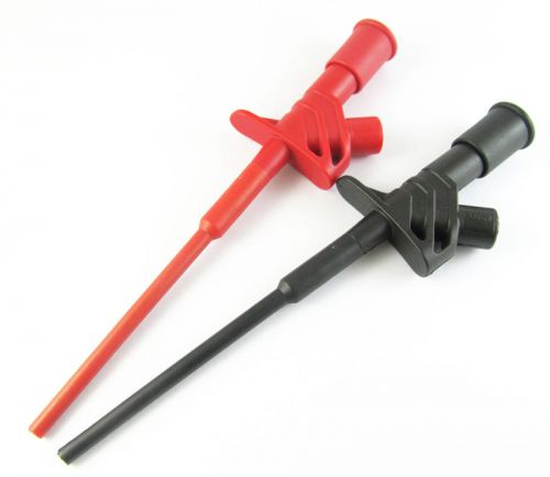 1 pair 1000v 10a spring loaded push open clip hook on meter test probes 12-0002 for sale