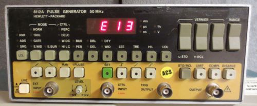 HP 8112A 50MHz Pulse Generator for Parts or Repair  - E13
