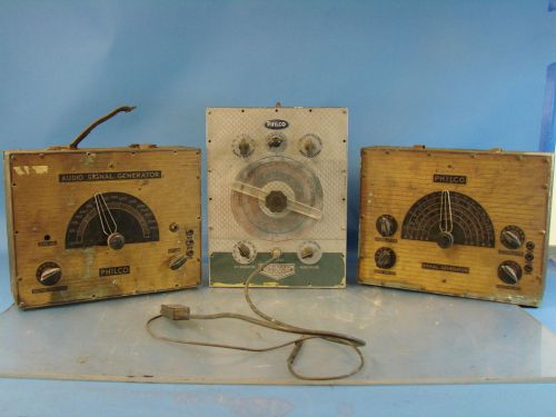 Philco radio test equipment signal &amp; audio generator + am/fm generatormodel7170 for sale