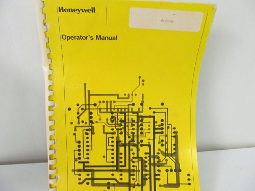 Honeywell 61 Relative Humidity&amp;Temperature Recorders Operator&#039;s Manual w/schem.