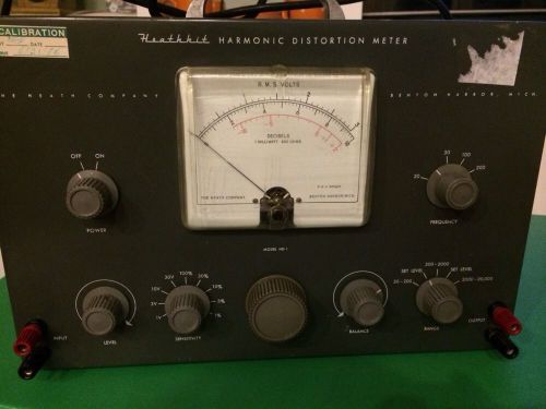 Heathkit harmonic distortion meter hd-1 hd1  vintage for sale