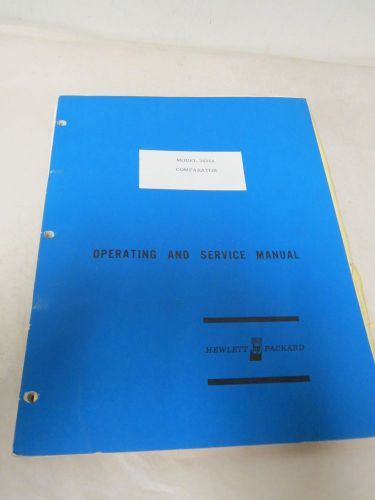 HEWLETT PACKARD MODEL 3434A COMPARATOR OPERATING AND SERVICE MANUAL(A84)