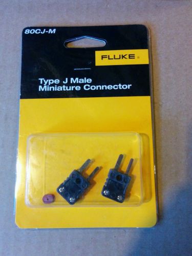 Fluke 80cj-m, type j thermocouple plug, mini, pk 2 for sale