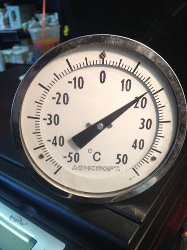 Ashcroft 5&#034; Thermometer -50/50 Celcius 16&#034; Stem New!