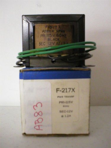 Magnetek Power Transformer,  115 Volt,  60 Hz,  SEC-12V @ 1.2A,  F-217X,  NIB