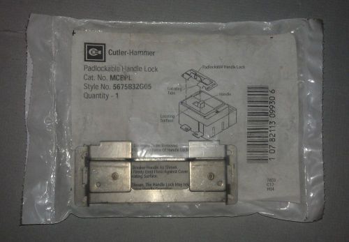 Lot of 12 new cutler-hammer padlockable handle lock device in s.s. cat.no. mcbpl for sale