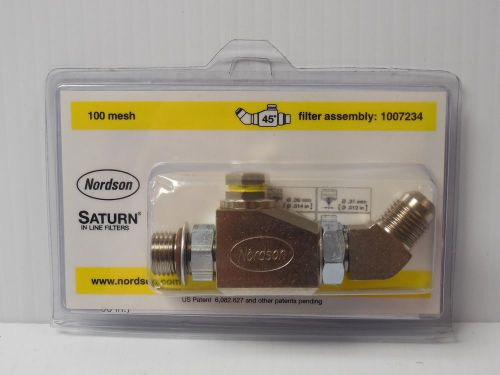 NEW NORDSON SATURN 100 MESH 45° IN-LINE FILTER ASSEMBLY 1007234