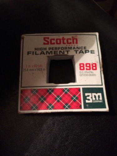 vintage scotch filament Tape 3m #898 25.4mm X54.8mm New Sealed Rare