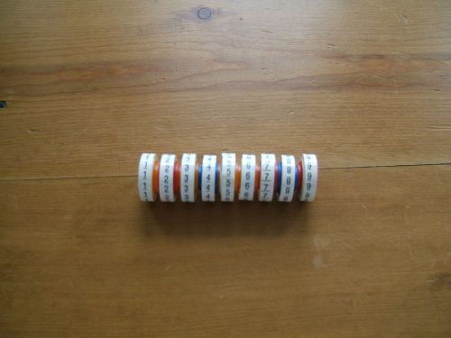 3M SCOTCH CODE WIRE MARKER TAPE SDR #1-8 (EIGHT ROLLS TOTAL )