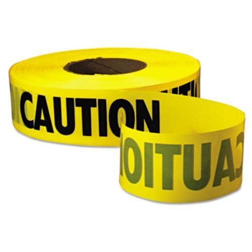 Empire level 771001 caution barricade tape, 3&#034; x 1000ft, yellow/black for sale