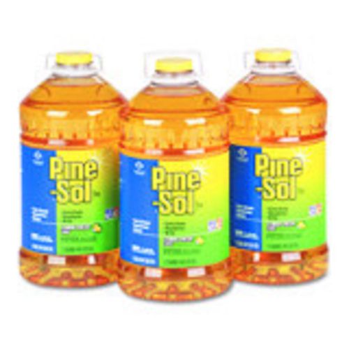 Pine-sol lemon scent all-purpose cleaner, 144 oz., 3 bottles per carton for sale