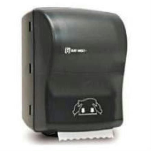 Wasaupaper Controlled Roll Towel Dispenser Silhouette OptiServ Hands-Free Black