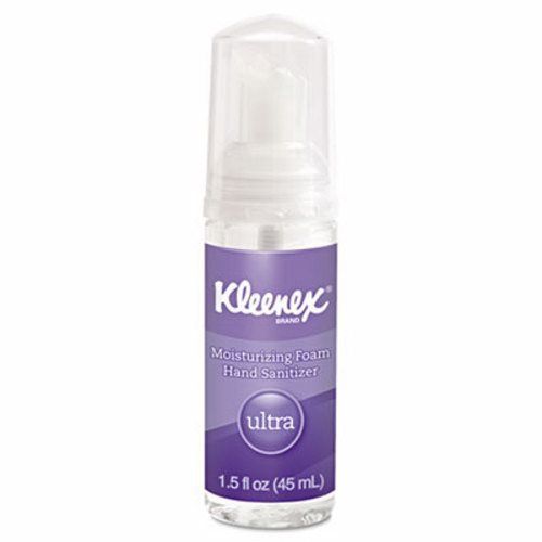 Kleenex moisturizing foam hand sanitizer, 1.5 oz, clear, 24/carton (kcc34604) for sale