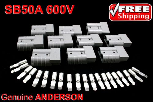 10 GENUINE ANDERSON CONNECTOR KITS, #6, SB50A 600V