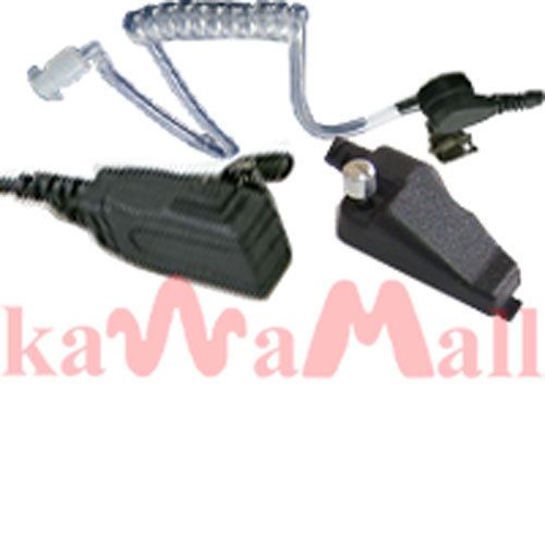 Clear Acoustic Coil Tube Ear-Bud and Ear-Mic for Kenwood TK-380 TK-3140 Radios