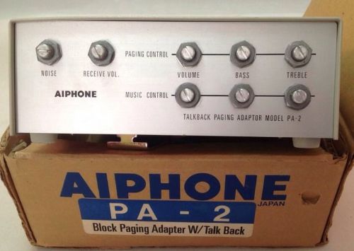 Aiphone PA-2, Talkback Paging Adapter, Vintage