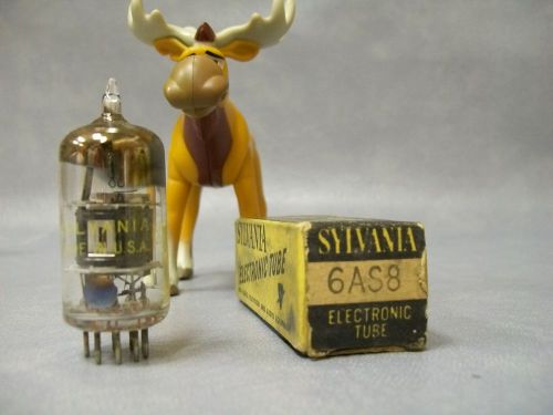 Sylvania 6AS8 Vacuum Tube Vintage RARE Box